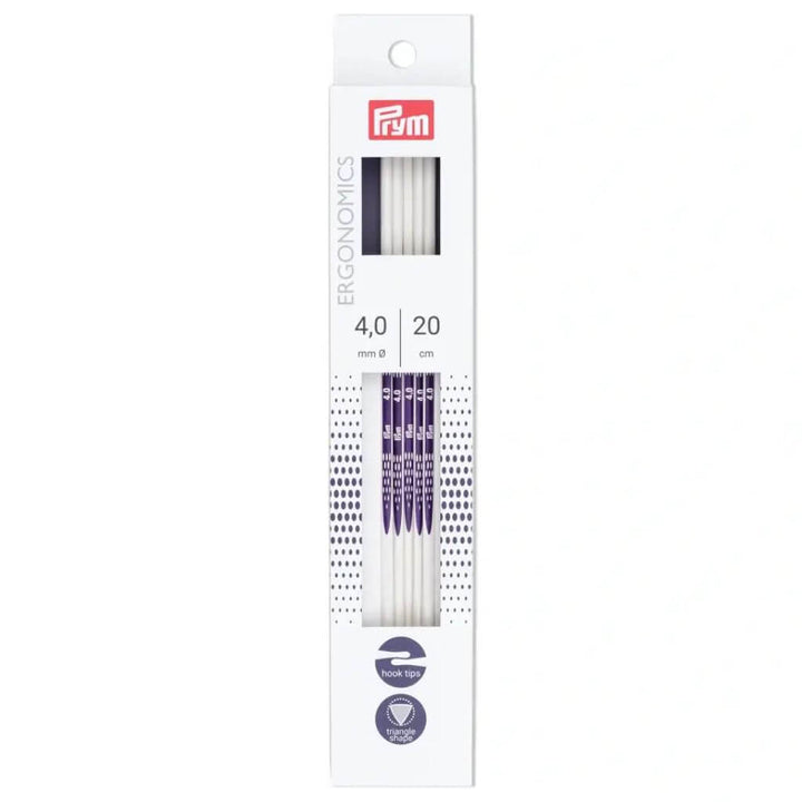 Prym Ergonomics Strumpfstricknadeln 20 cm, Farbe 20 – Kunststoff bei Lieblingsgarn