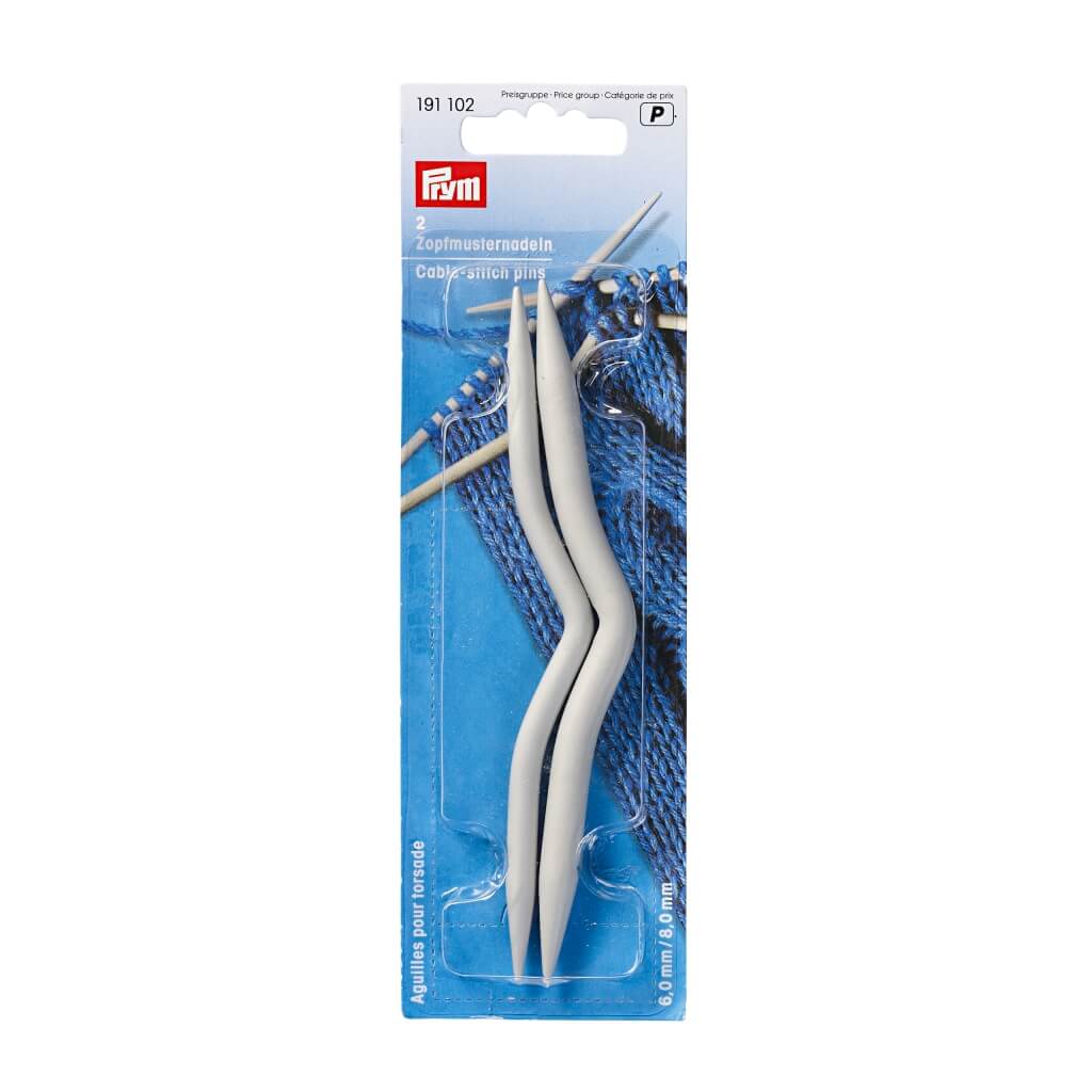 Prym Prym Zopfmusternadeln 2er Set 6 mm + 8 mm Lieblingsgarn