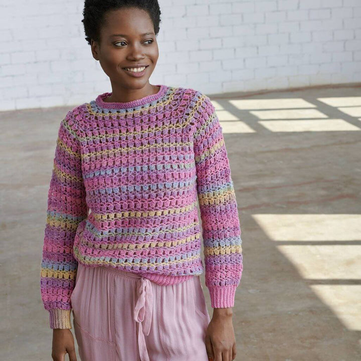 Katia Pattern Damen Pullover Bottom-Up Häkelanleitung - Katia (PDF) Lieblingsgarn