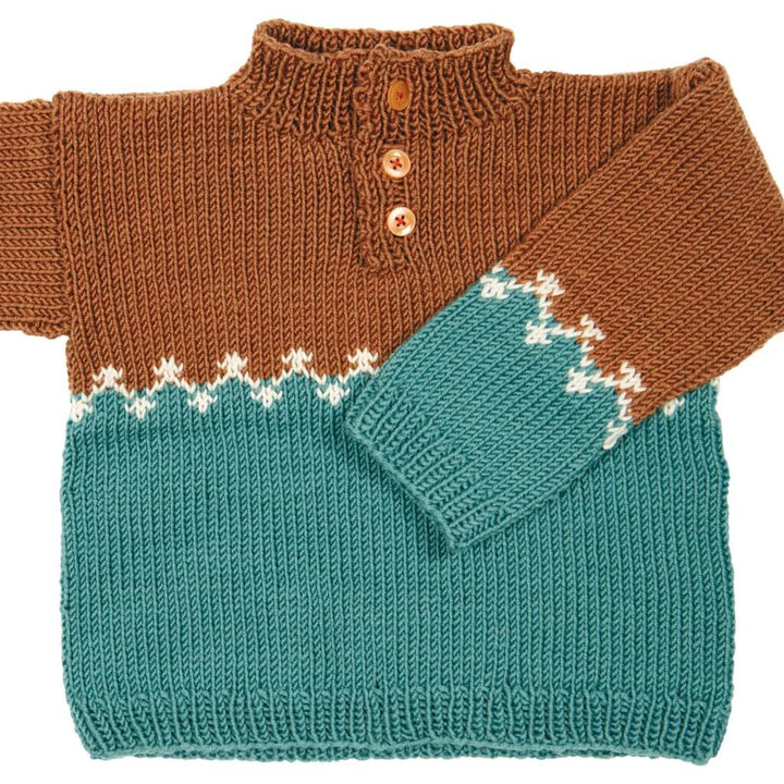 Lana Grossa Pattern Kleinkind Pullover Strickset - Lana Grossa (PDF) Lieblingsgarn