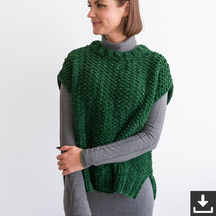 Lana Grossa Pattern Pullunder im Perlmuster Strickset - Lana Grossa (PDF) Lieblingsgarn