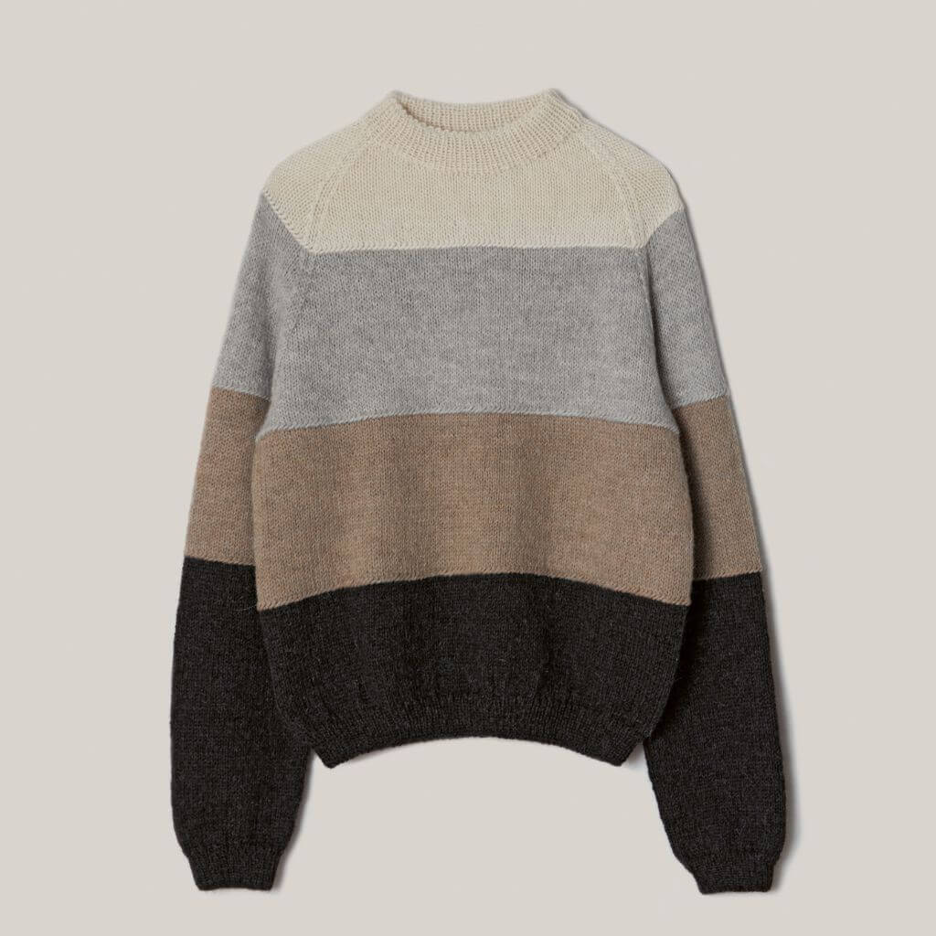 Lana Grossa Pattern Raglanpullover mit Blockstreifen Strickanleitung - Lana Grossa (PDF) bei bei bei bei bei Lieblingsgarn