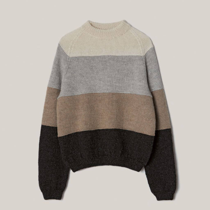 Lana Grossa Pattern Raglanpullover mit Blockstreifen Strickanleitung - Lana Grossa (PDF) bei bei bei bei bei Lieblingsgarn