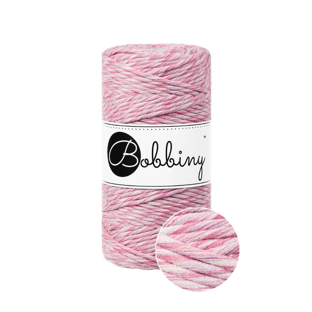 Bobbiny Makramee Raspberry Shake Bobbiny Makramee Garn 3mm Lieblingsgarn
