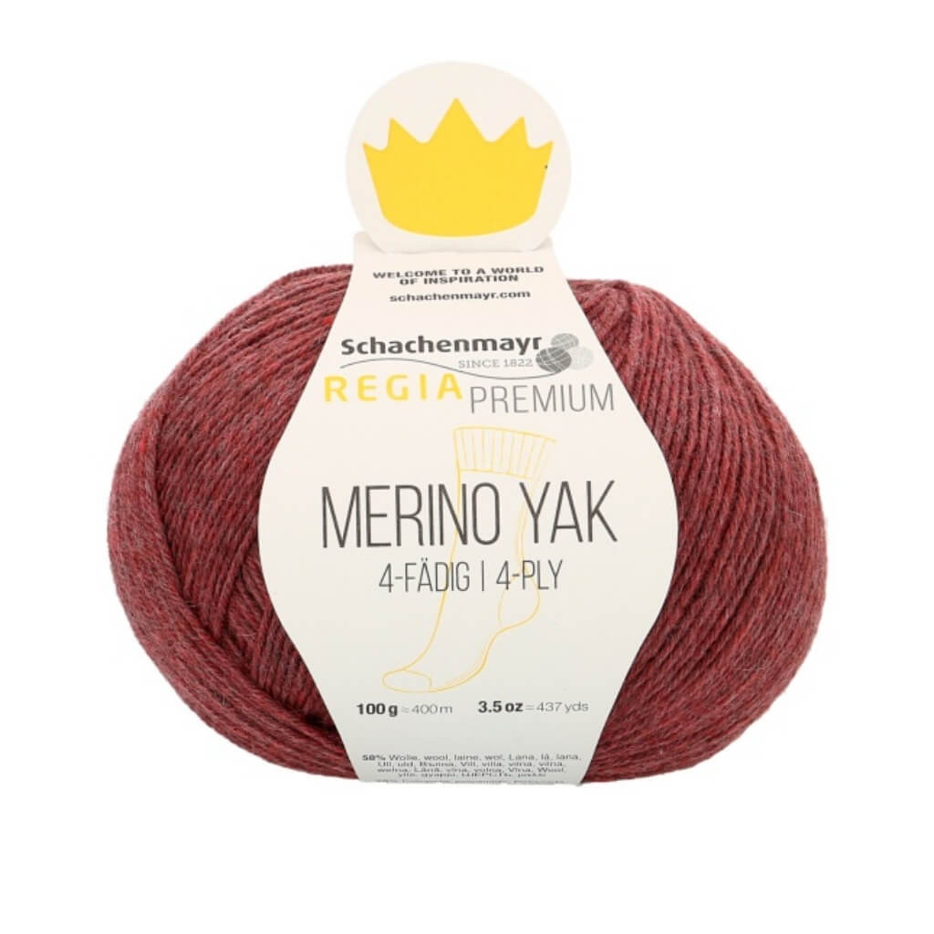 Schachenmayr 7508 - Pflaume Meliert Schachenmayr Regia Premium Merino Yak Lieblingsgarn