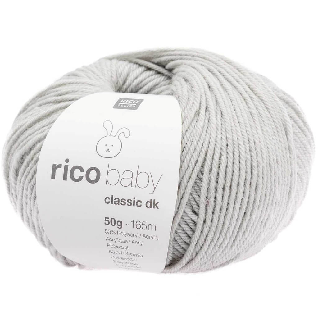 Rico Design Baby Classic DK, Farbe Hellgrau – Polyacryl und Polyamid bei Lieblingsgarn
