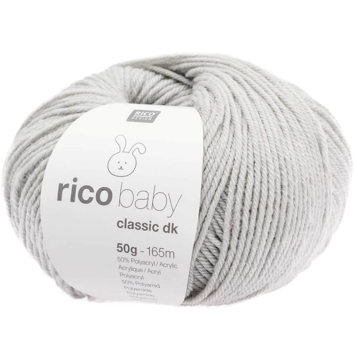Rico Design Baby Classic DK, Farbe Hellgrau – Polyacryl und Polyamid bei Lieblingsgarn