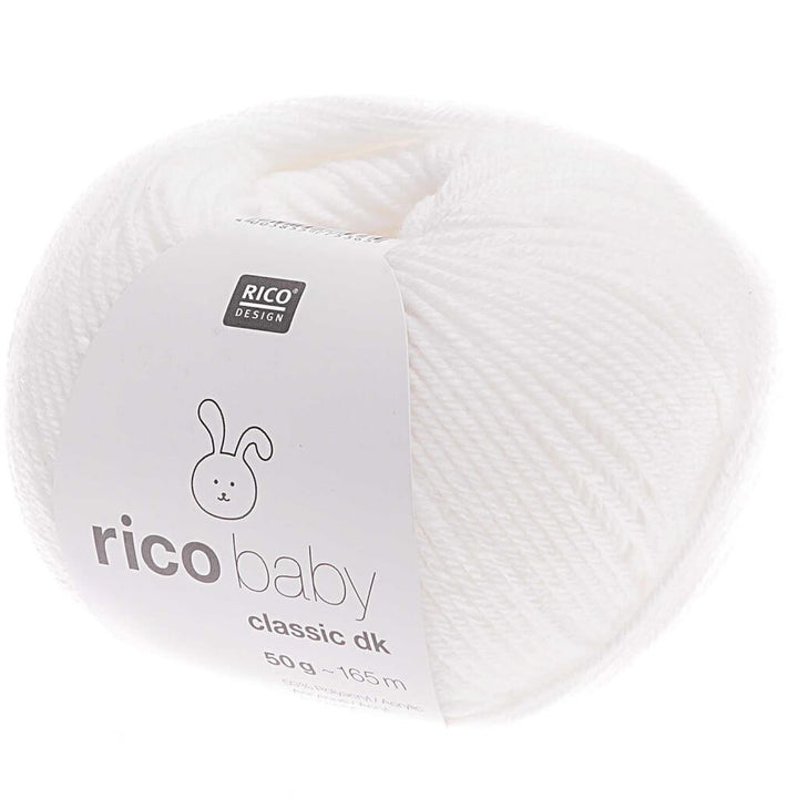 Rico Design Baby Classic DK, Farbe Weiss – Polyacryl und Polyamid bei Lieblingsgarn