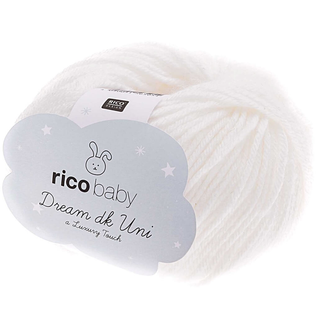 Rico Design 001 - Weiss Rico Design Baby Dream Uni DK - 50g Lieblingsgarn