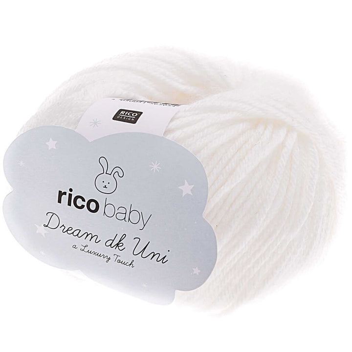 Rico Design 001 - Weiss Rico Design Baby Dream Uni DK - 50g Lieblingsgarn
