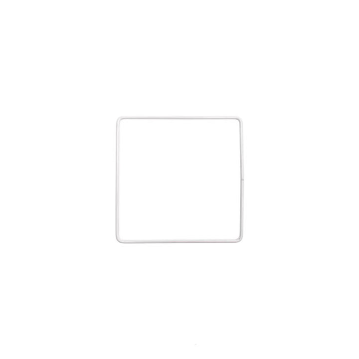 Rico Design Rico Metallring Quadrat Weiss 10 - 30 cm, Farbe 100 – Metall bei Lieblingsgarn