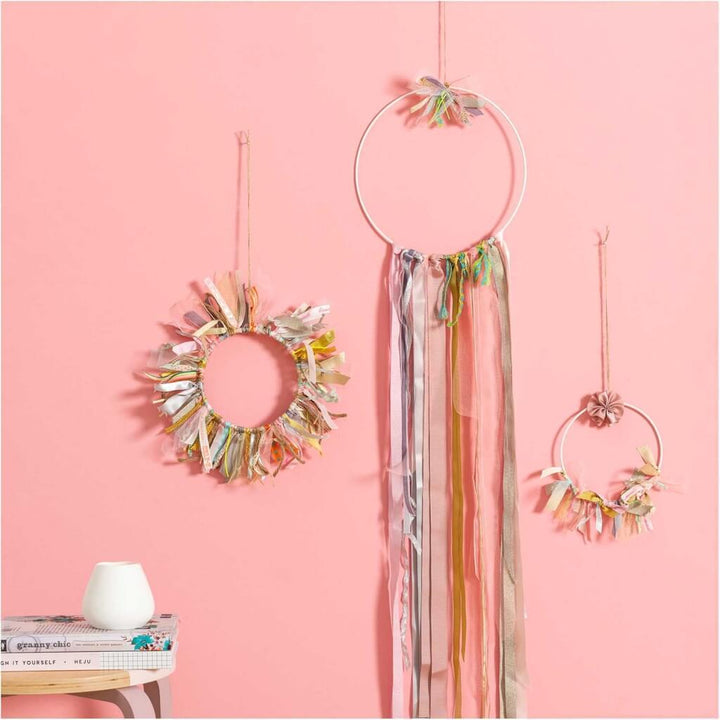 Rico Design 20 Rico Design Metallring Weiss Rund 10 - 30 cm Lieblingsgarn
