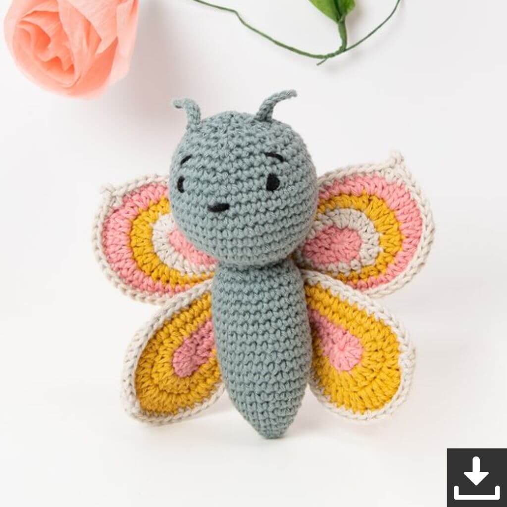 Rico Design Pattern Amigurumi Schmetterling Häkelanleitung - Rico Design (PDF) bei bei bei bei bei bei bei Lieblingsgarn