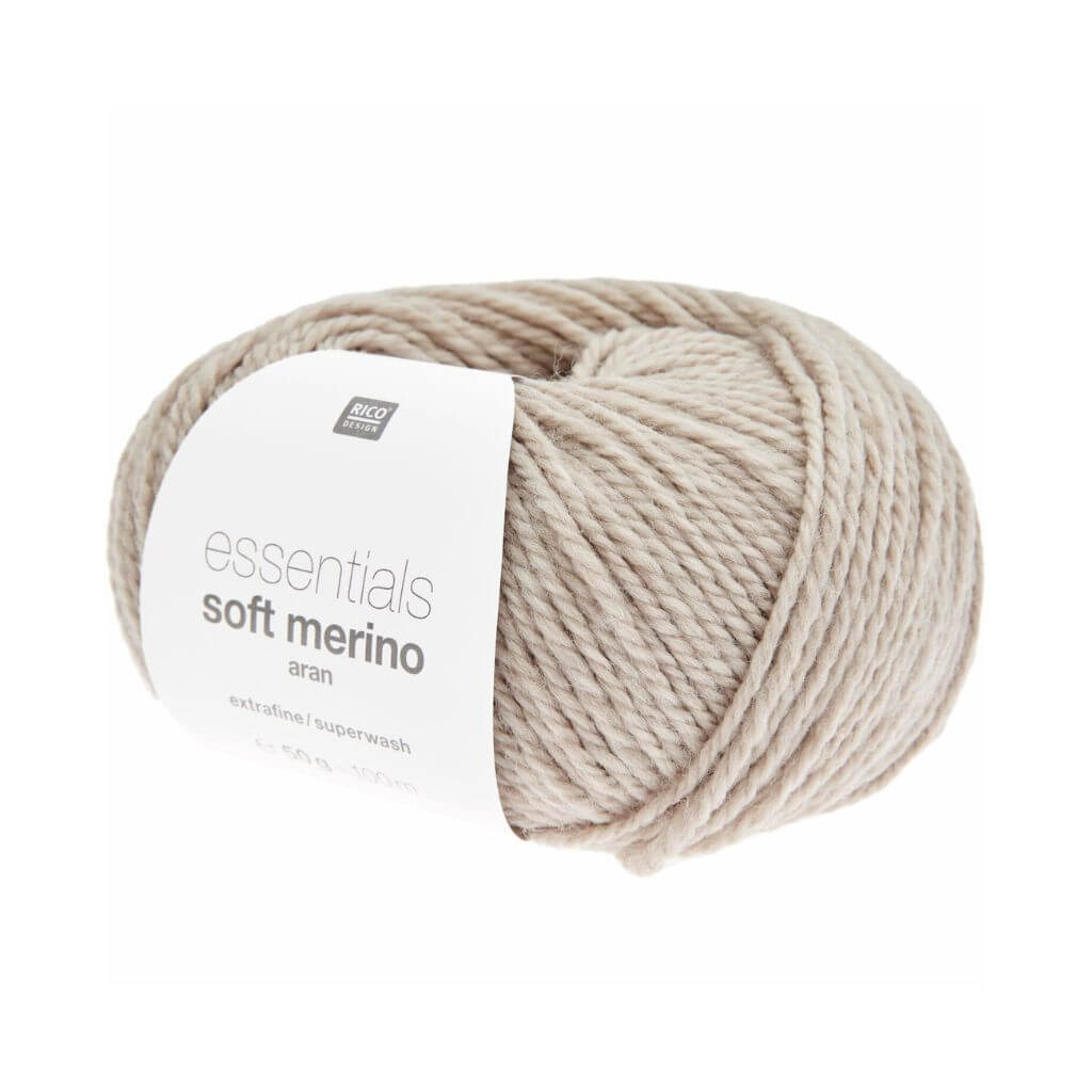 Rico Design 081 - Camel-Mel. Rico Design Essentials Soft Merino Aran Lieblingsgarn