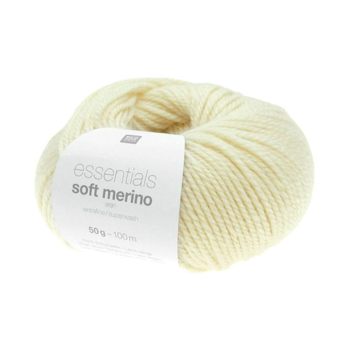 Rico Design 089 - Vanille Rico Design Essentials Soft Merino Aran Lieblingsgarn