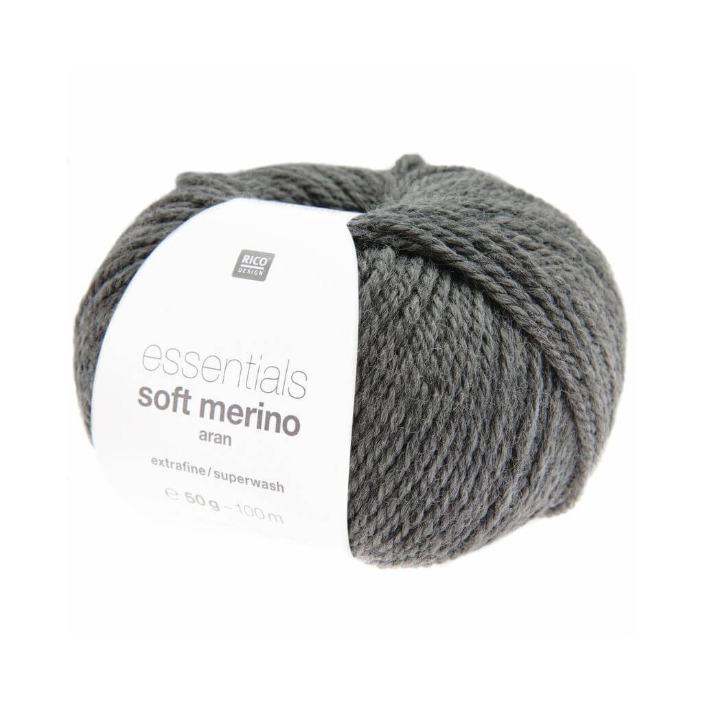 Rico Design 094 - Mittelgrau Rico Design Essentials Soft Merino Aran Lieblingsgarn