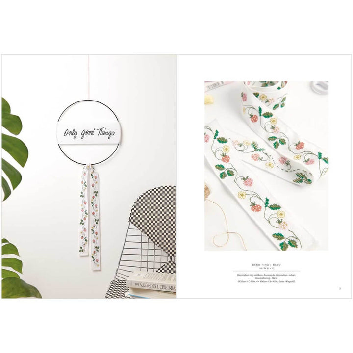 Rico Design Rico Design Stickbuch Just Bees + Fruits + Flowers Nr. 181 Lieblingsgarn