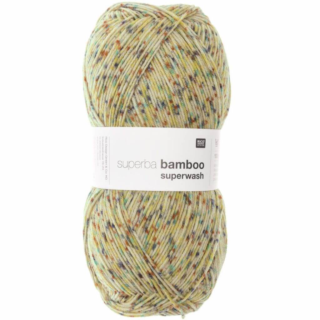 Rico Design Konfetti Gelb Rico Design Superba Bamboo 4-Fädig 100g Lieblingsgarn