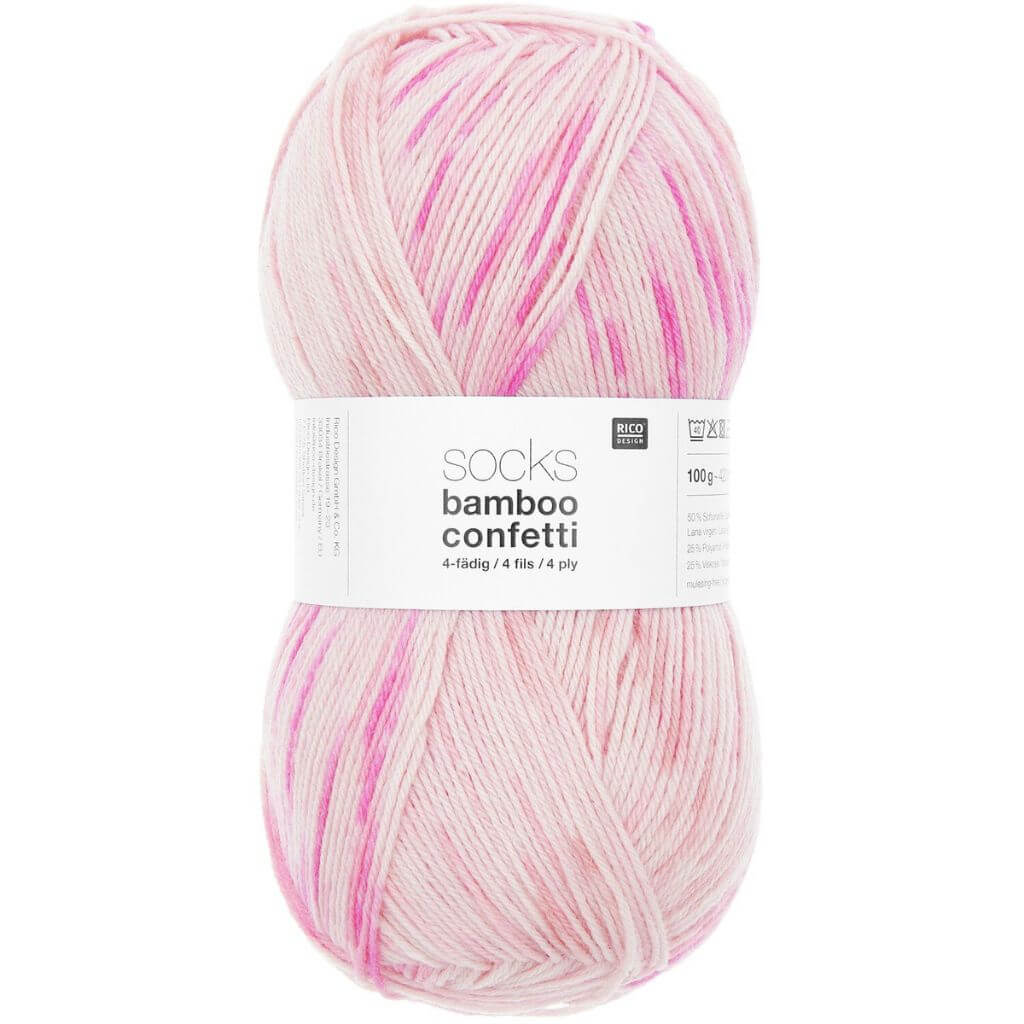 Rico Design 50 - confetti candy Rico Design Superba Bamboo 4-Fädig 100g Lieblingsgarn