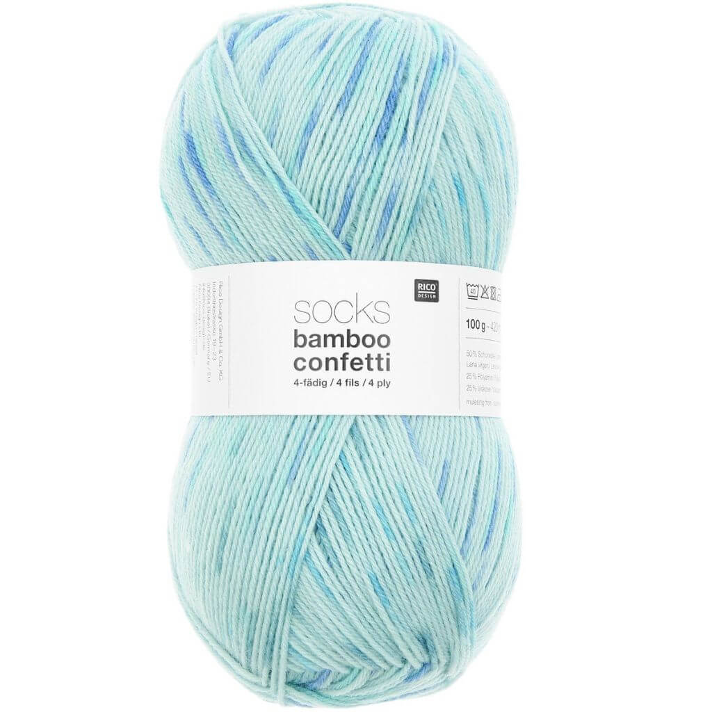 Rico Design 54 - confetti ocean Rico Design Superba Bamboo 4-Fädig 100g Lieblingsgarn
