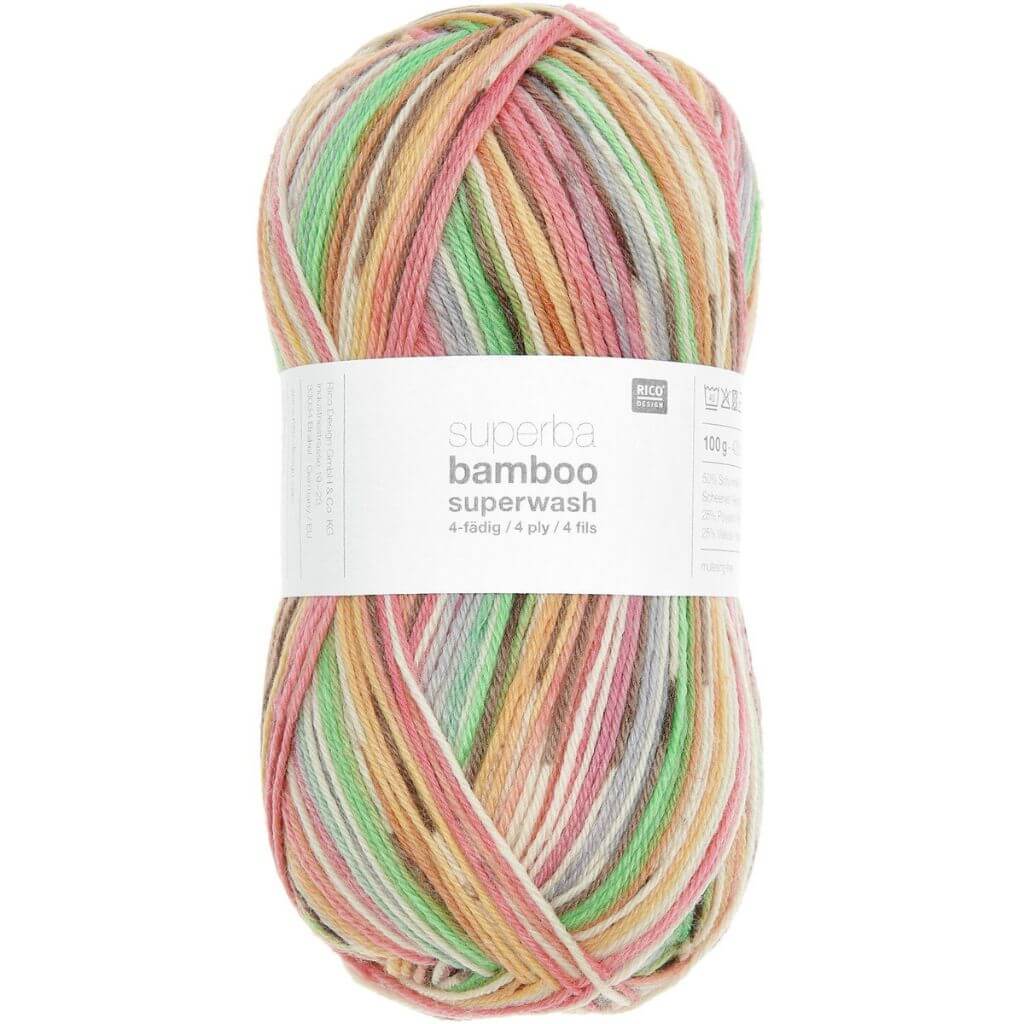 Rico Design Rico Design Superba Bamboo 4-Fädig 100g Lieblingsgarn