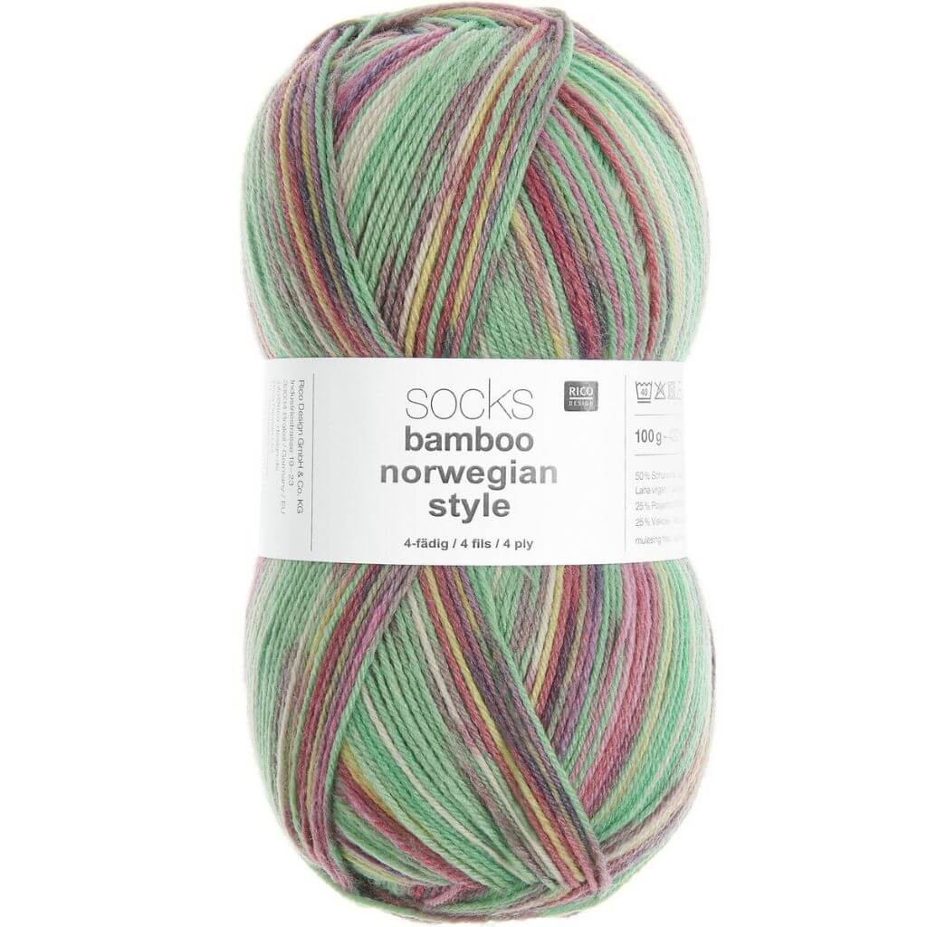 Rico Design 062 - Norwegian Style Raspberry Rico Design Superba Bamboo 4-fädig Lieblingsgarn