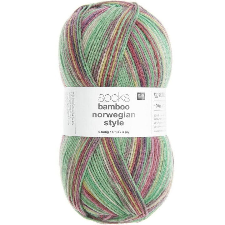 Rico Design 062 - Norwegian Style Raspberry Rico Design Superba Bamboo 4-fädig Lieblingsgarn