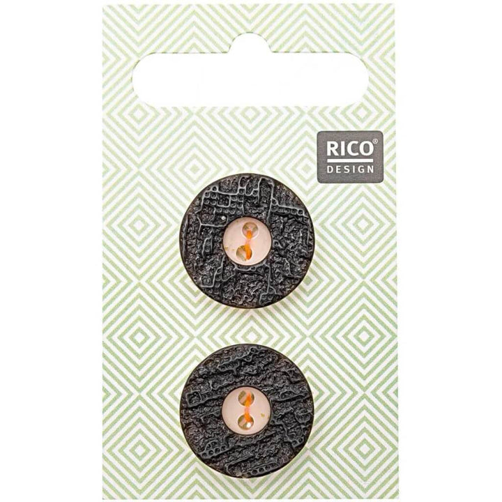 Rico Design Rico Design Trachtenknöpfe Hirschhornoptik 20 mm Lieblingsgarn