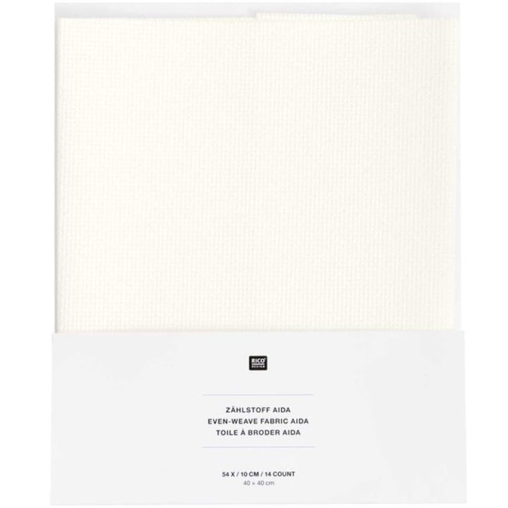Rico Design Rico Design Zählstoff 40 x 40 cm wollweiß Aida Lieblingsgarn