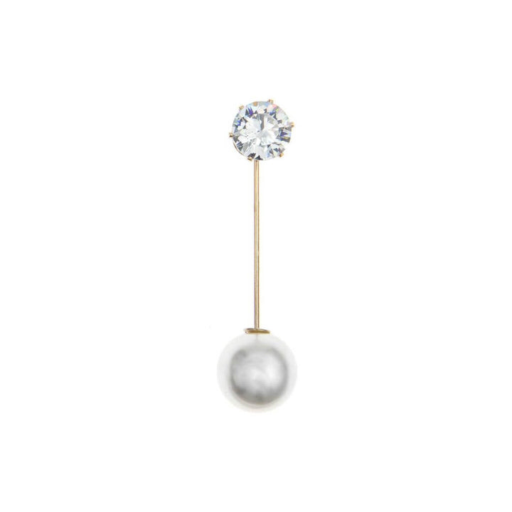 Rico Design Zwei-Perlen-Pin, perlweiß/Strass, 50 x 12 mm bei bei bei bei bei bei bei bei bei bei bei bei bei Lieblingsgarn