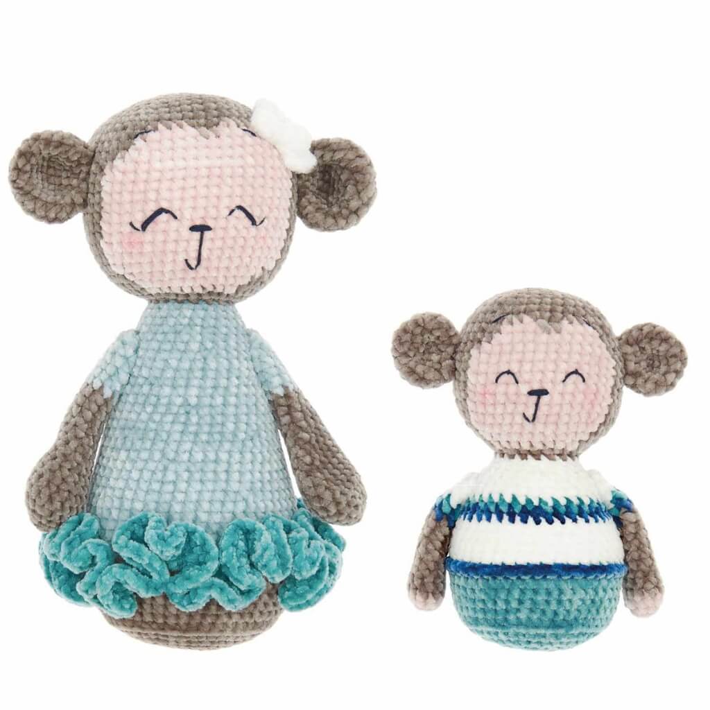 Rico Design Pattern Amigurumi Affenmama &amp; Max Häkelanleitung - Rico Design (Heft) bei bei bei bei bei bei bei Lieblingsgarn