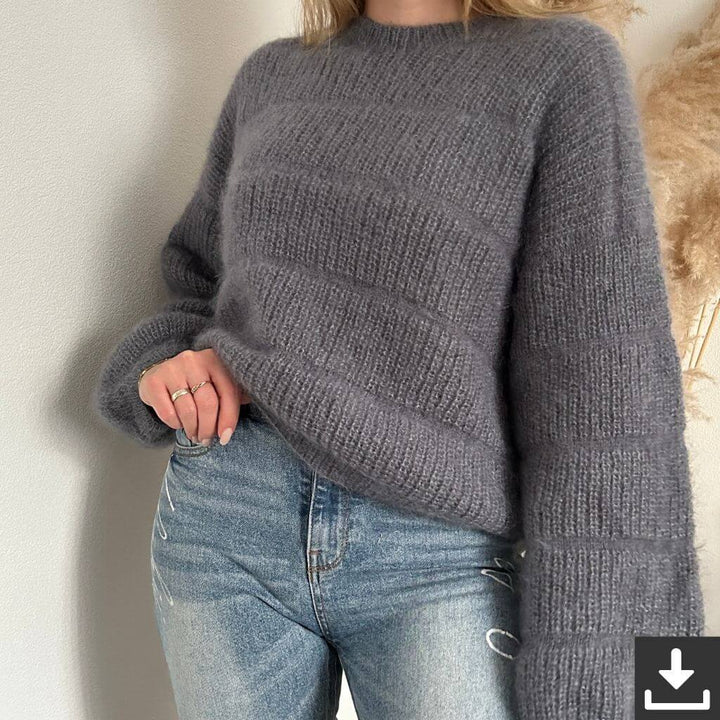 Rita Koch Brioche Lines Sweater Pullover im Halbpatent Strickanleitung - Rita Koch (PDF) bei bei bei bei bei Lieblingsgarn