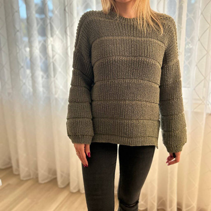 Rita Koch Brioche Lines Sweater Pullover im Halbpatent Strickanleitung - Rita Koch (PDF) bei bei bei bei bei Lieblingsgarn