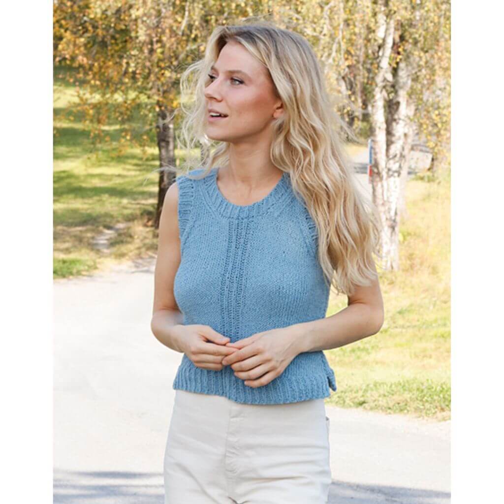 Drops Design Pattern Top River Blue Trail Strickset - Drops (PDF) bei bei bei bei bei bei bei bei bei bei bei Lieblingsgarn