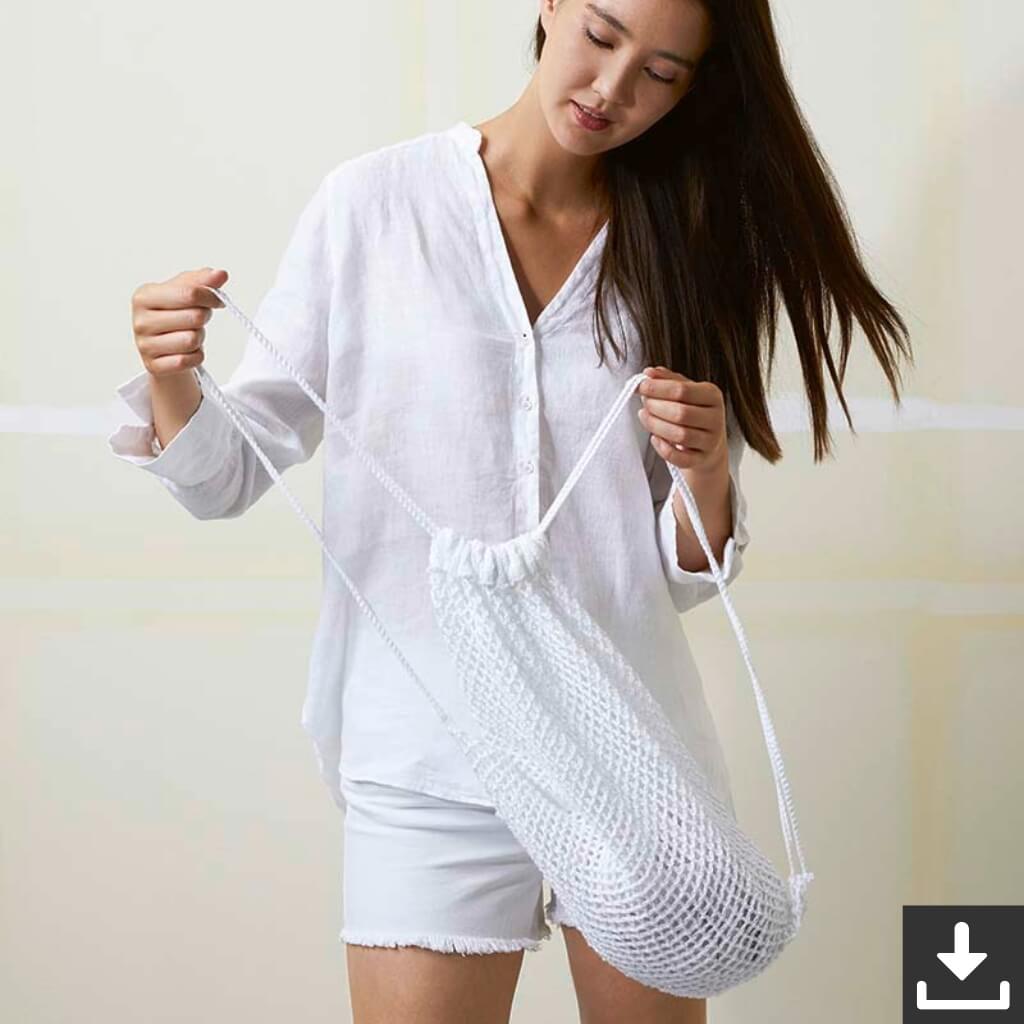 Lang Yarns Pattern Transparenter Turnbeutel Strickanleitung - Lang Yarns (PDF) Lieblingsgarn