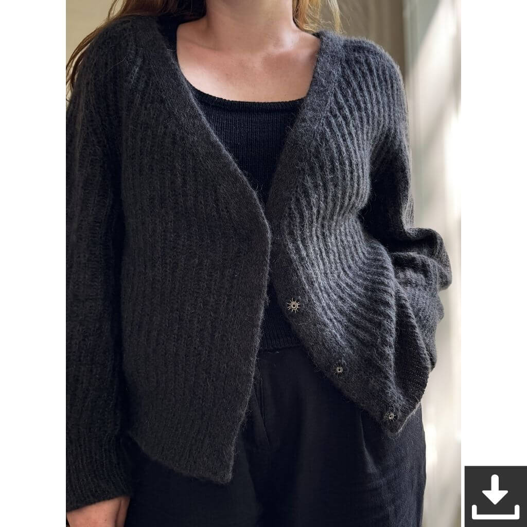 Rust Knitwear Pattern Brioche Bliss Jacke Strickanleitung - Rist Knitwear (PDF) bei bei bei bei bei bei bei bei Lieblingsgarn