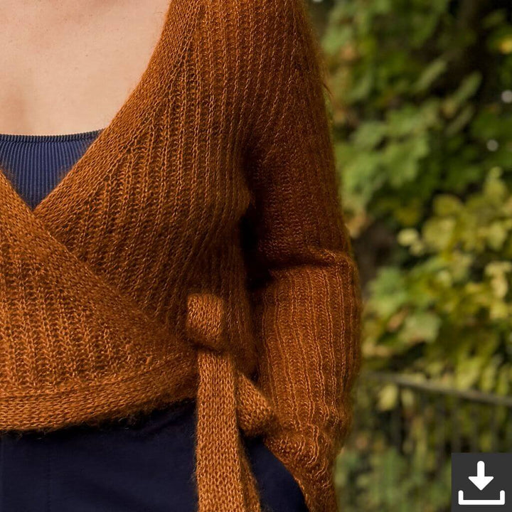 Rust Knitwear Brioche Bliss Wrap Cardigan Strickanleitung - Rust Knitwear (PDF) bei bei bei bei bei bei bei bei Lieblingsgarn