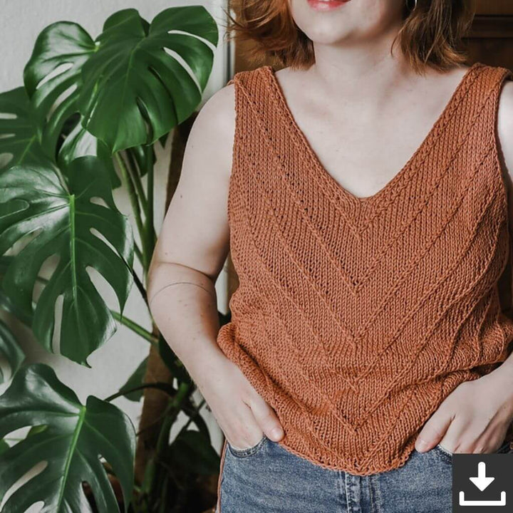 Rust Knitwear Pattern Lines Summertop Strickanleitung - Rust Knitwear (PDF) bei bei bei bei bei bei bei bei Lieblingsgarn