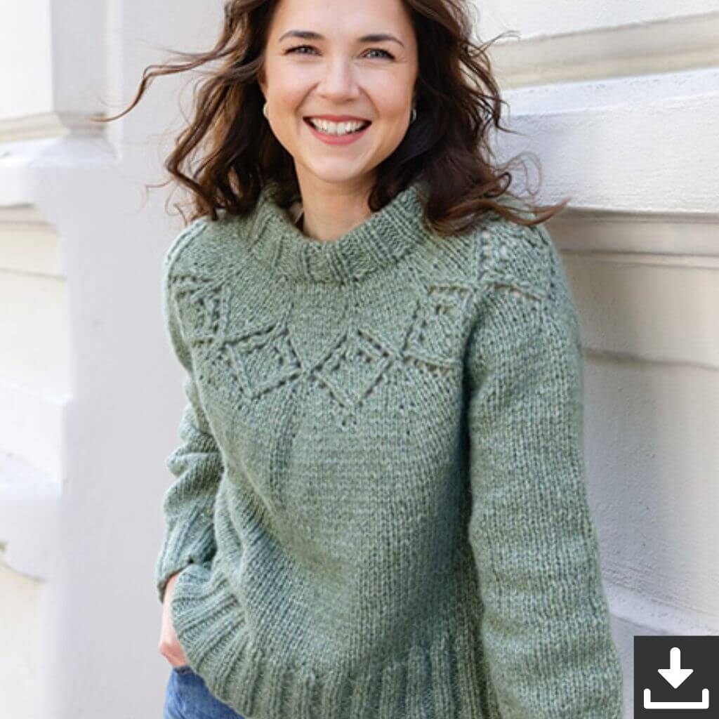 Drops Design Pattern Damen Pullover Sage Advice Strickset - Drops (PDF) bei bei bei bei bei bei bei bei bei bei Lieblingsgarn