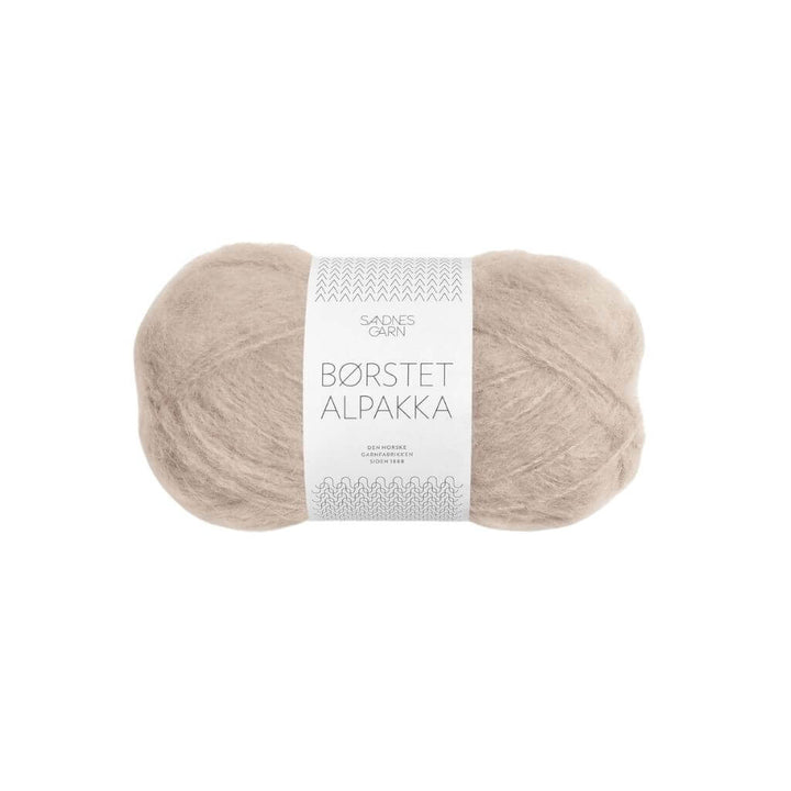 Sandnes Garn Sandnes Børstet Alpakka - 50g, Farbe 3021 Beige – Alpaka und Synthetik bei Lieblingsgarn