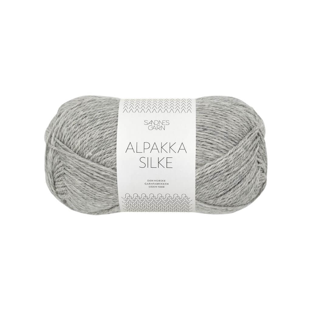 Sandnes Garn 1042 - Lys Gråmelert Sandnes Garn Alpakka Silke 50 g Lieblingsgarn