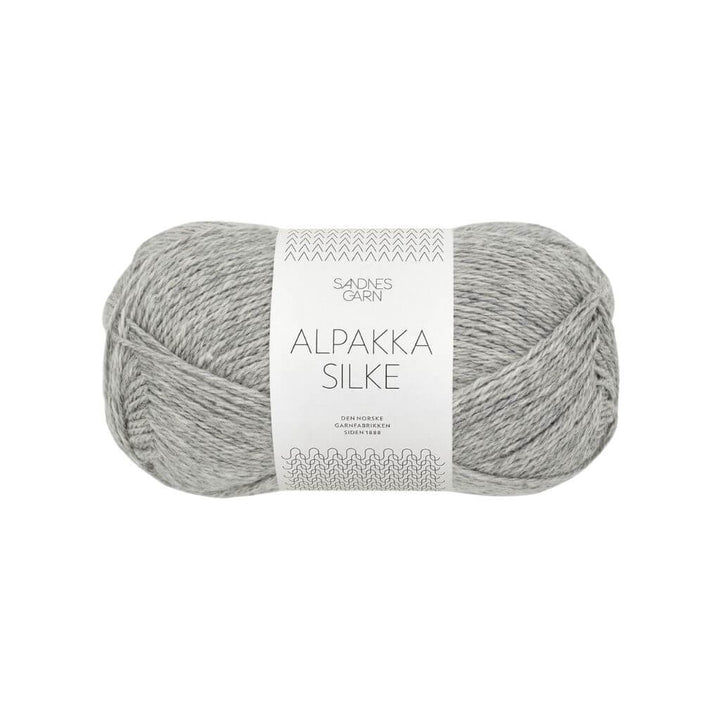 Sandnes Garn 1042 - Lys Gråmelert Sandnes Garn Alpakka Silke 50 g Lieblingsgarn