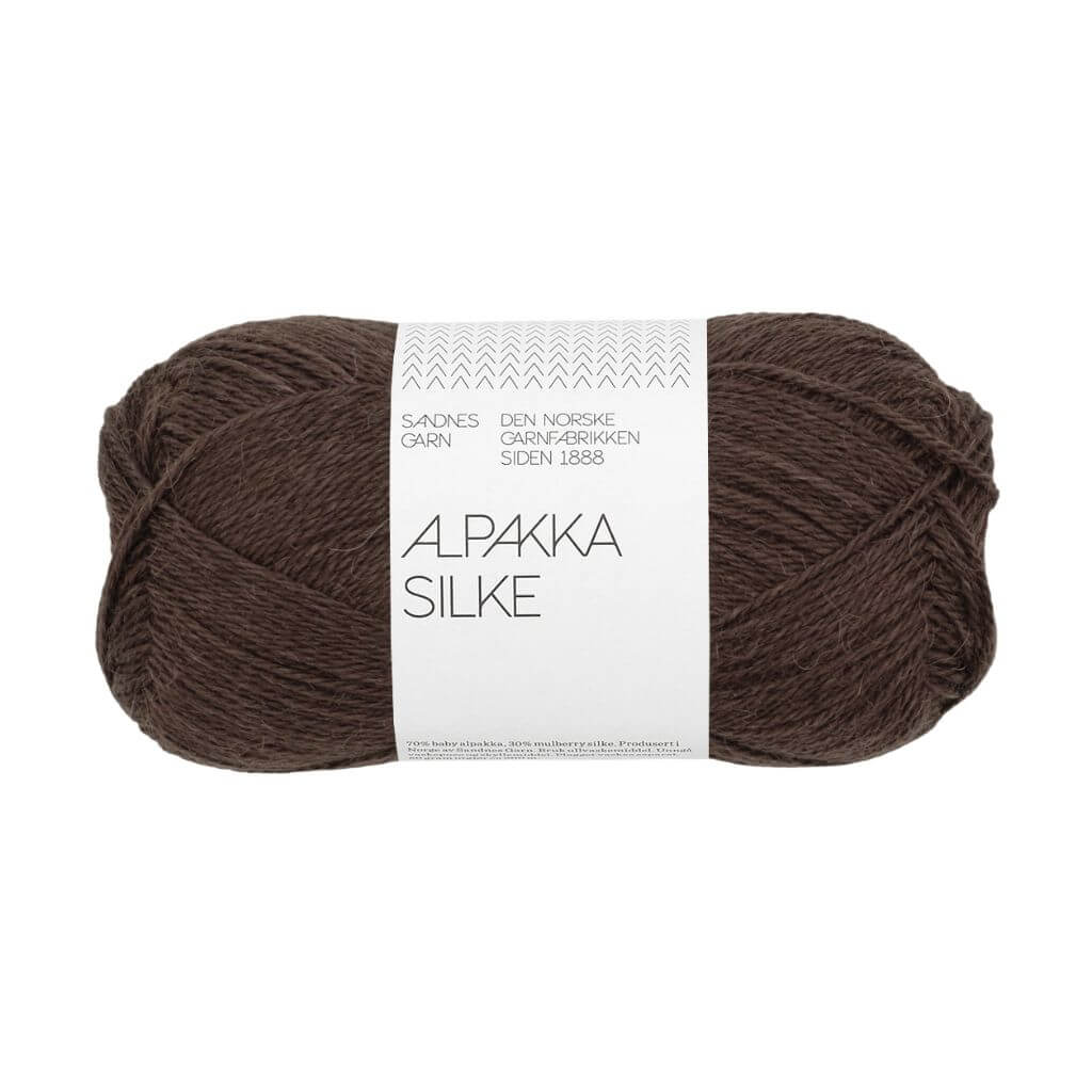 Sandnes Garn 3591 - chocolate plum Sandnes Garn Alpakka Silke 50 g Lieblingsgarn