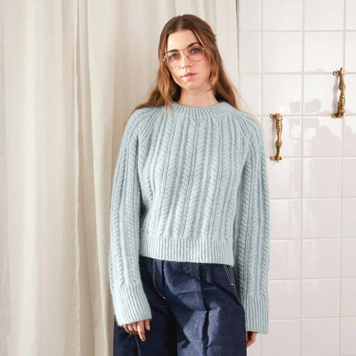 Sandnes Garn Damen Pullover Kaja Sweater Strickanleitung - Sandnes Garn (Heft) Lieblingsgarn