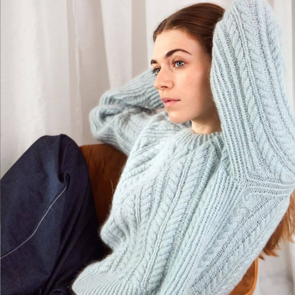 Sandnes Garn Damen Pullover Kaja Sweater Strickanleitung - Sandnes Garn (Heft) Lieblingsgarn