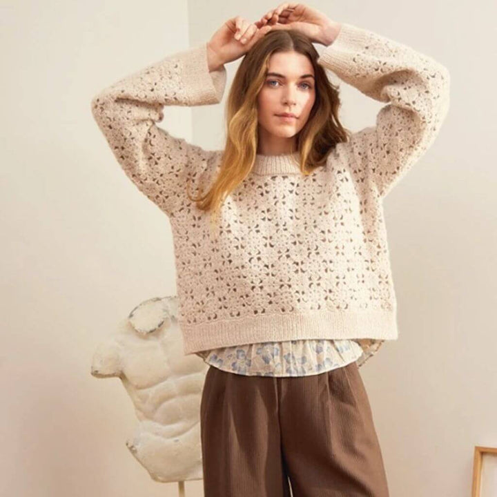 Sandnes Garn Pattern Damen Pullover Fleur Sweater Häkelanleitung - Sandnes Garn (Heft) Lieblingsgarn