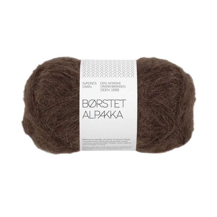 Sandnes Garn Sandnes Børstet Alpakka - 50g, Farbe 3082 mork brun – Alpaka und Synthetik bei Lieblingsgarn