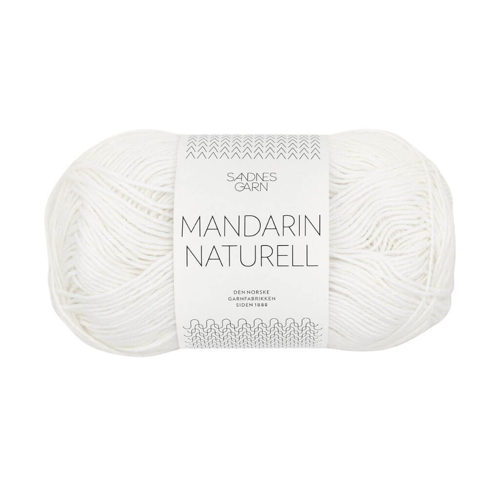 Sandnes Garn 1001 - Optisk Hvit Sandnes Garn Mandarin Naturell - 50g Lieblingsgarn