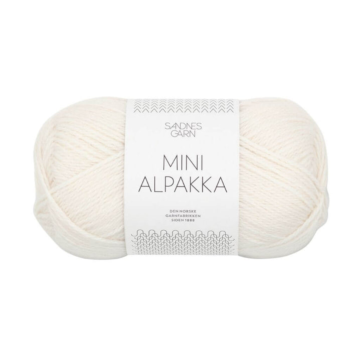 Sandnes Garn Mini Alpakka, Farbe 1001 Optisk Hvit – Alpaka bei Lieblingsgarn