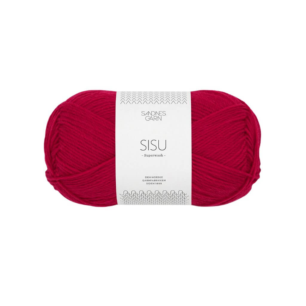 Sandnes Garn 4228 - Rød Sandnes Garn Sisu 50 g - Sockenwolle Superwash Lieblingsgarn